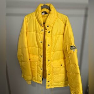 Vintage Yellow Puffer Jacket